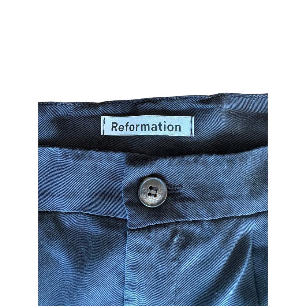 Reformation Women's Mason High Waist Wide Leg Black Pants Size 10 Sustainable - Picture 7 of 8